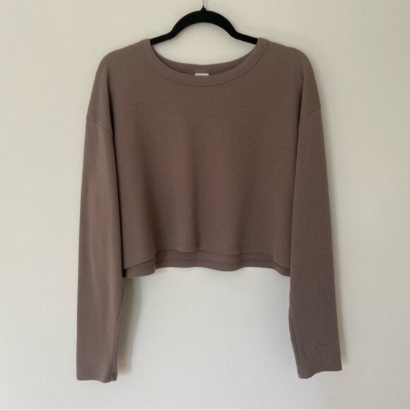 Aritzia Tops - Aritzia Sunday Best Baby Waffle Longsleeve in Taupe size Medium Cozy